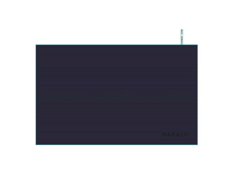 Microfibre Swimming Towel Size L 80 x 130 cm - Striped Dark Blue ผ้าขนหนูไมโครไฟเบอร์ ขนาด L 80 x 130 ซม. (สีฟ้า รูปที่ 2