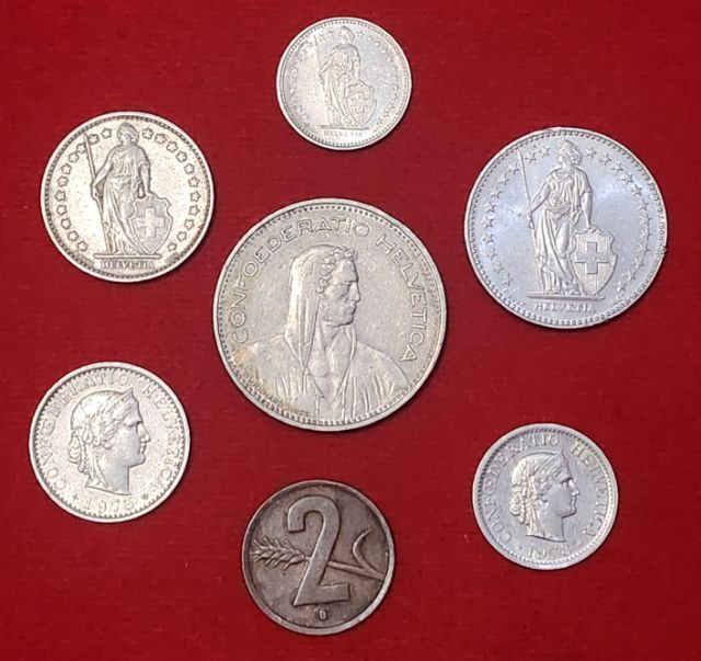 ชุดเหรียญสวิส​เซอร์แลนด์​ ปีลึก สภาพสวยผ่านใช้รับประกันแท้💯 รูปที่ 2