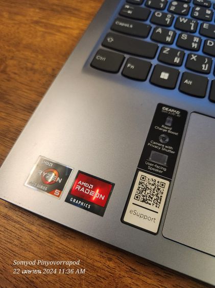 Notebook Lenovo IdeaPad Slim 3 15AMN8-82XQ00C2TA Grey ใหม่มากๆ เล่นเกมส์ได้ รูปที่ 3