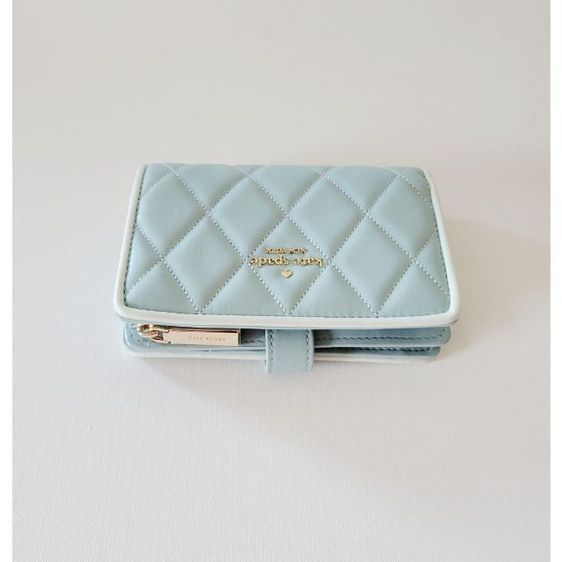 กระเป๋าสตางค์ Kate Spade Carey Medium Compact Bifold Wallet สีฟ้า รูปที่ 3