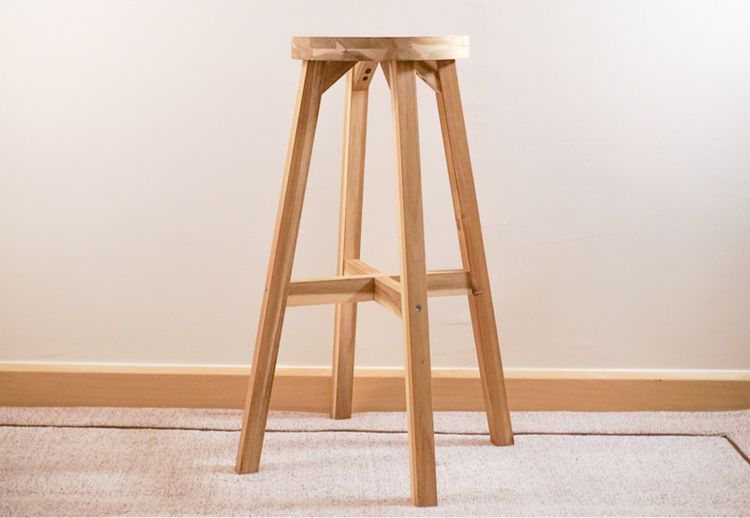 IKEA SKOGSTA Bar stool 48x70 cm acacia wood  รูปที่ 4
