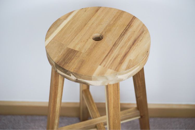 IKEA SKOGSTA Bar stool 48x70 cm acacia wood  รูปที่ 6