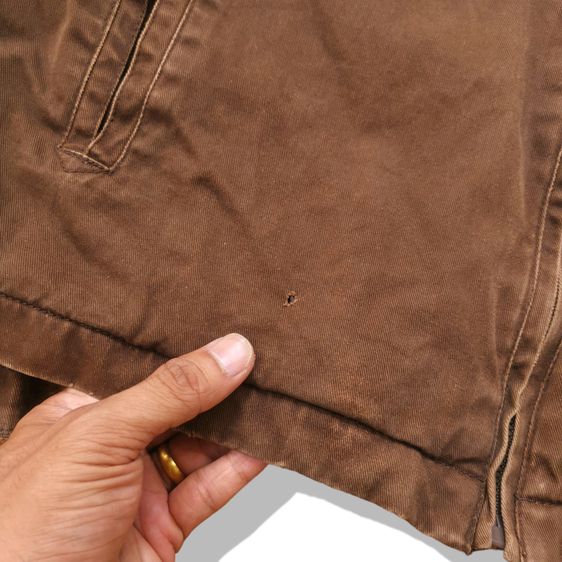 Vintage Levis Brown Flannel Lined Trucker Jacket รอบอก 48”  รูปที่ 8
