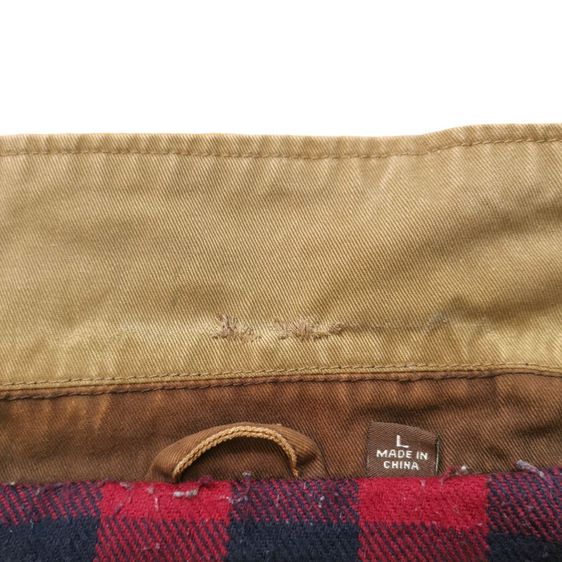 Vintage Levis Brown Flannel Lined Trucker Jacket รอบอก 48”  รูปที่ 6