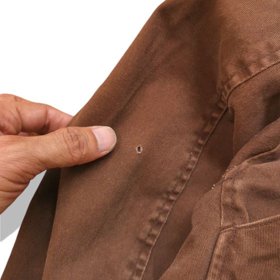 Vintage Levis Brown Flannel Lined Trucker Jacket รอบอก 48”  รูปที่ 5