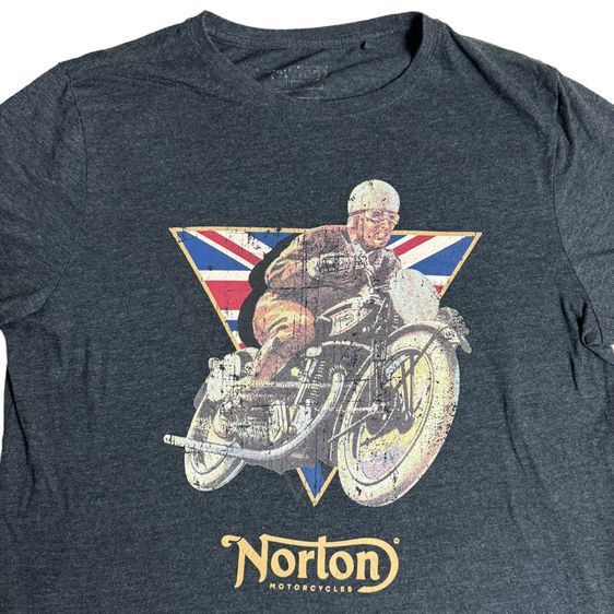 เสื้อยืดผ้านิ่ม Norton Motorcycle สภาพดี Size ML รูปที่ 3
