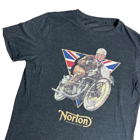 เสื้อยืดผ้านิ่ม Norton Motorcycle สภาพดี Size ML รูปที่ 2