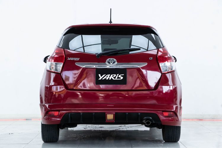Toyota Yaris 2014 1.2 G Sedan เบนซิน ไม่ติดแก๊ส เกียร์อัตโนมัติ แดง รูปที่ 4
