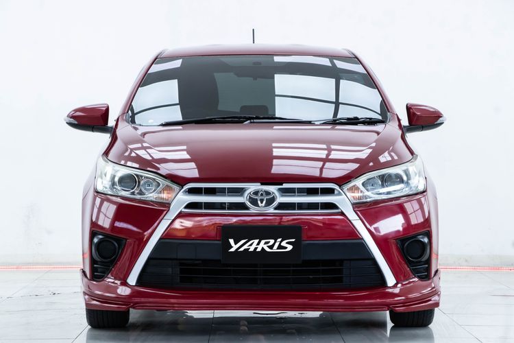 Toyota Yaris 2014 1.2 G Sedan เบนซิน ไม่ติดแก๊ส เกียร์อัตโนมัติ แดง รูปที่ 3