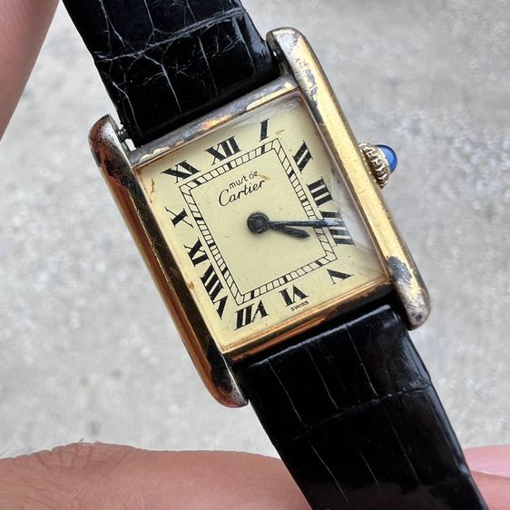cartier tank size 20x28 925 sterling gold 20  micron  รูปที่ 5