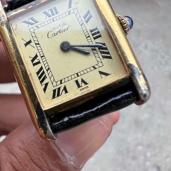 cartier tank size 20x28 925 sterling gold 20  micron  รูปที่ 4