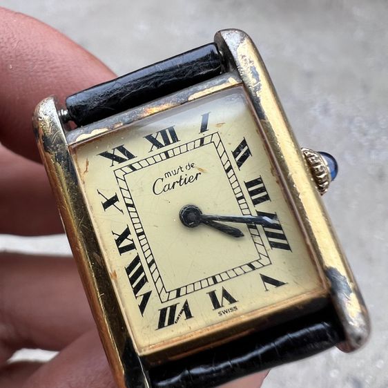 cartier tank size 20x28 925 sterling gold 20  micron  รูปที่ 3