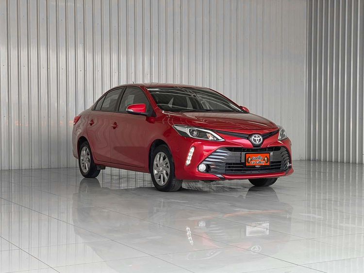 Toyota Vios 2019 1.5 Mid Sedan เบนซิน เกียร์อัตโนมัติ แดง รูปที่ 2