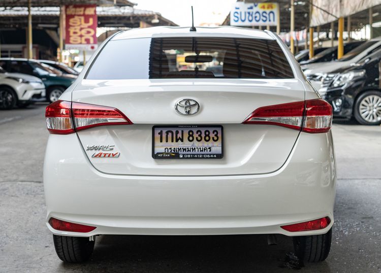 Toyota Yaris ATIV 2020 1.2 Entry Sedan เบนซิน ไม่ติดแก๊ส เกียร์อัตโนมัติ ขาว รูปที่ 4