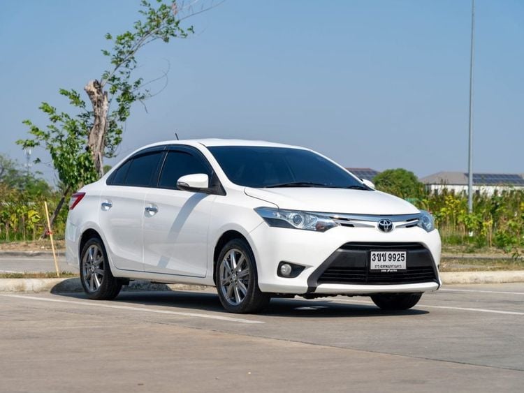Toyota Vios 2015 1.5 S Sedan เบนซิน ไม่ติดแก๊ส เกียร์อัตโนมัติ ขาว รูปที่ 1
