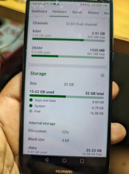 HUAWEI Y9 2018 แรม 3 GB รอม 32 GB ใช้งานได้ดีทุกอย่าง สภาพดีครับ รูปที่ 5