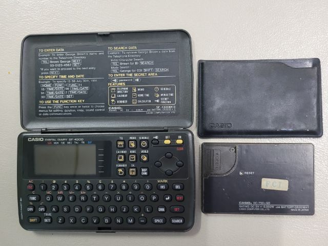 เครื่องคิดเลข คาสิโอ32KB Digital Diary SF-4300 กับยี่ห้อคาสิโอDC-750c GD 50-Item Storage Capacity Automatic Data Sort Systemขายรวม 2 เครื่อง รูปที่ 1