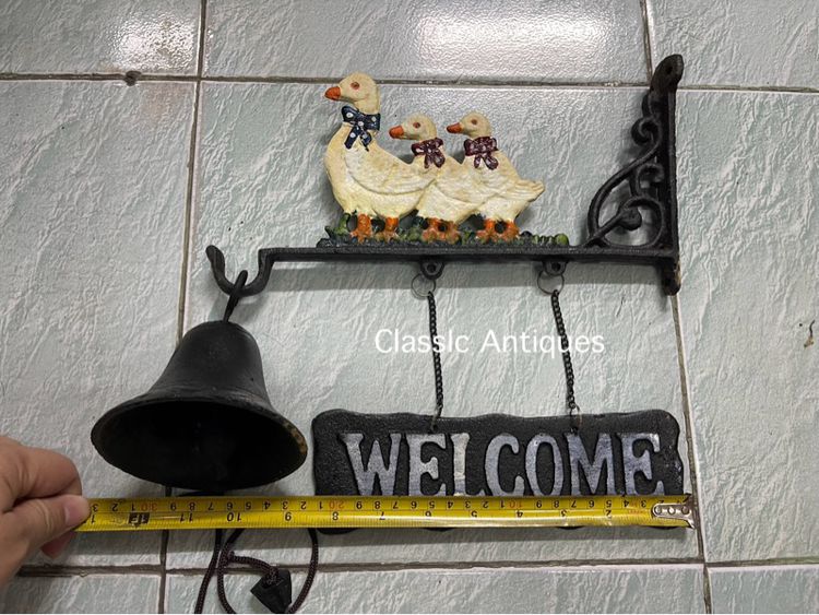 ระฆังเป็ด WELCOME เหล็กหล่อ รูปที่ 6