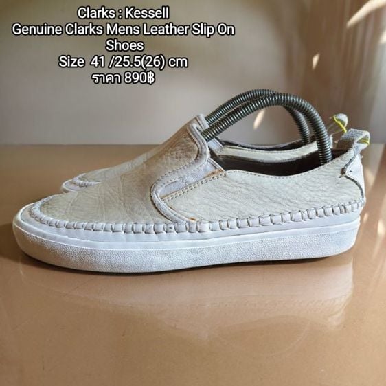 Clarks : Kessell 
Genuine Clarks Mens Leather Slip On Shoes
Size  41ยาว25.5(26)cm
ราคา 890฿
