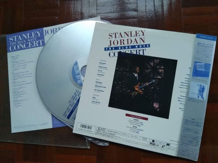 Stanley Jordan Laser Disc Blue Note Concert แผ่นญี่ปุ่น 12 นิ้ว สภาพใหม่ รูปที่ 2