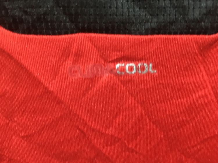 เสื้อกีฬา แขนยาว CLIMACOOL แบรนด์ Adidas สีแดงแถบดำ รูปที่ 8