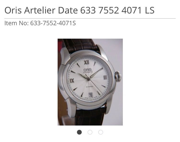 นาฬิกา ORIS Artelier Date รูปที่ 4