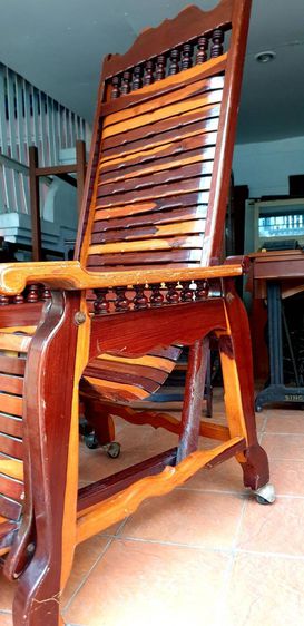 เก้าอี้ฮ่องเต้ ไม้ชิงชัน งานไม้เก่า สภาพใหม่เก่าเก็บ แทบไม่ผ่านการใช้ รูปที่ 4