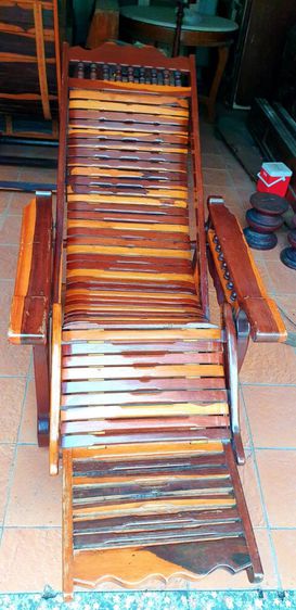เก้าอี้ฮ่องเต้ ไม้ชิงชัน งานไม้เก่า สภาพใหม่เก่าเก็บ แทบไม่ผ่านการใช้ รูปที่ 2