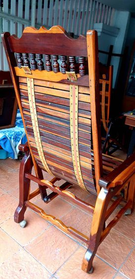 เก้าอี้ฮ่องเต้ ไม้ชิงชัน งานไม้เก่า สภาพใหม่เก่าเก็บ แทบไม่ผ่านการใช้ รูปที่ 6