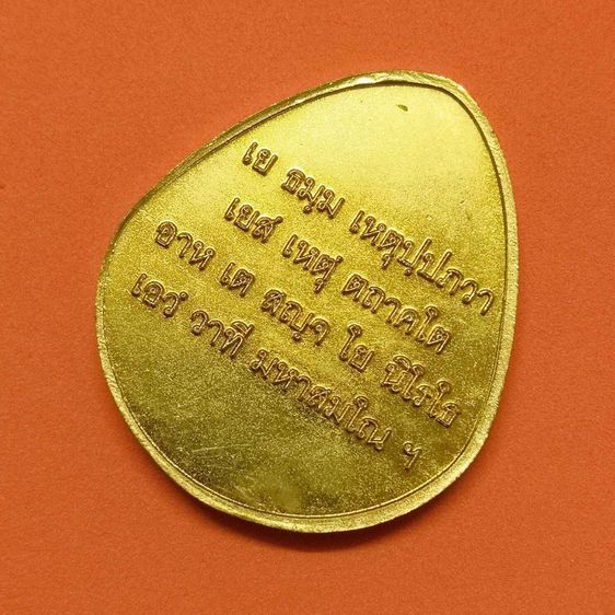 เหรียญ พระพุทธโลกนิติธรรมเทสก์ ญสส ตอกโค้ด น. ส. เนื้อกะไหล่ทอง สูง 4.1 เซน รูปที่ 4