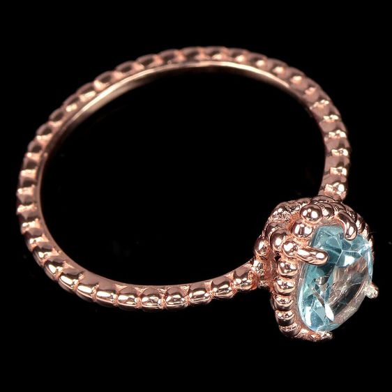 แหวนพลอยโทปาสชุบพิ้งโกลด์ (16499) รูปที่ 3