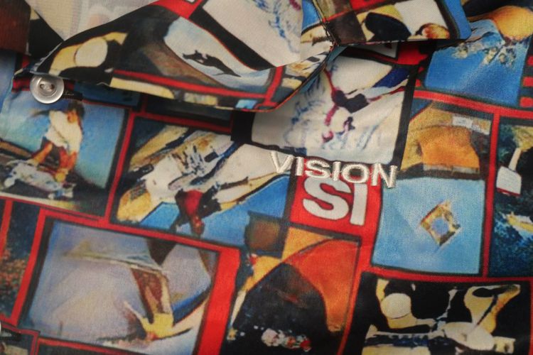 VISION STREET WEAR Vision Polyester Short Sleeve Shirt Printed Pattern  รูปที่ 3