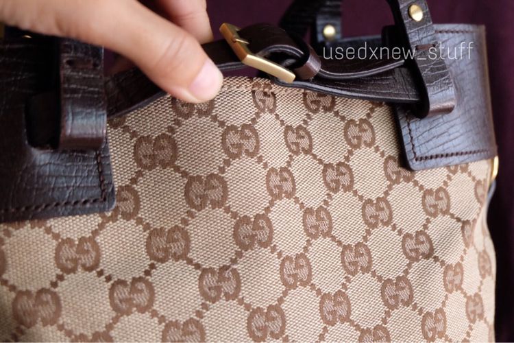 Gucci tote bag รูปที่ 14
