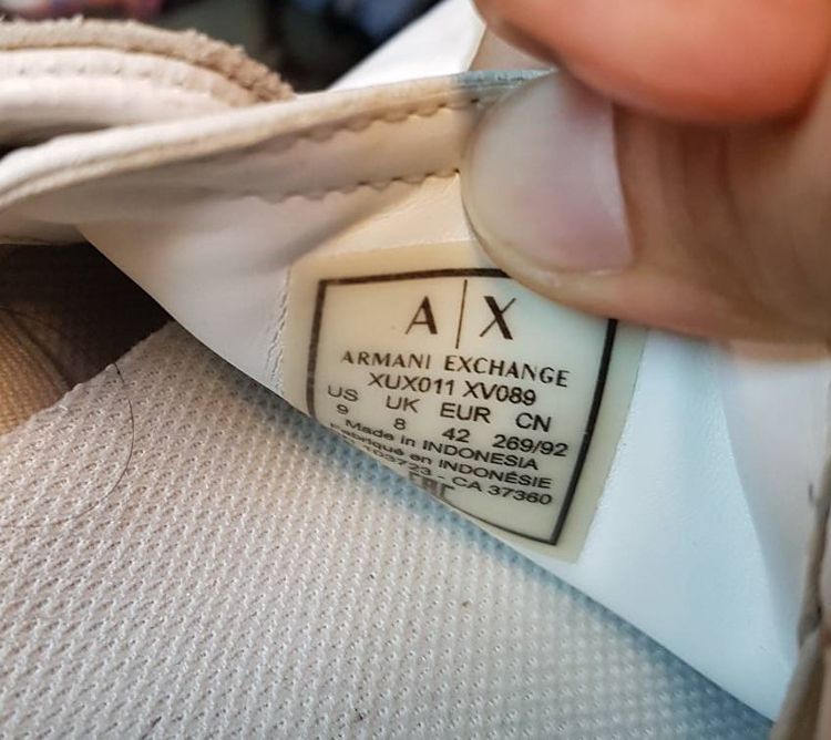 Armani exchange xux011 xv089 Slip-ons leather  รูปที่ 5