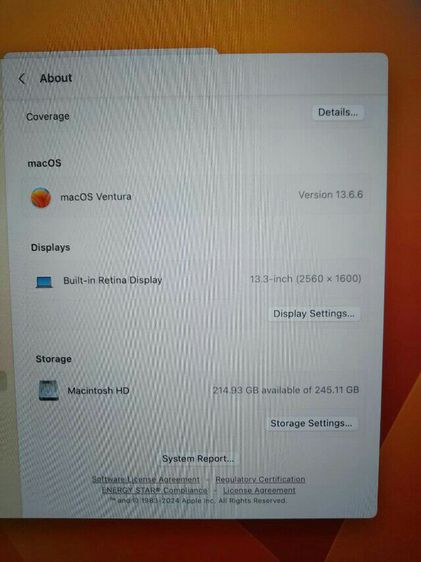 MacBook Air M1 SSD 256 GB รูปที่ 6