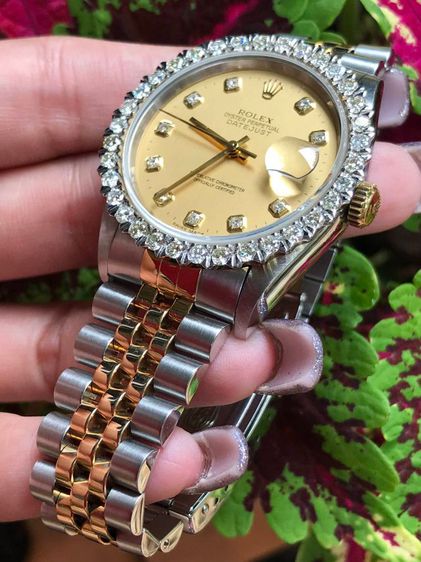 ROLEX OYSTER PERPETUAL DATEJUST Gold Dial (King)
 รูปที่ 5
