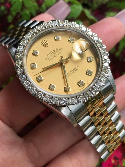 ROLEX OYSTER PERPETUAL DATEJUST Gold Dial (King)
 รูปที่ 2