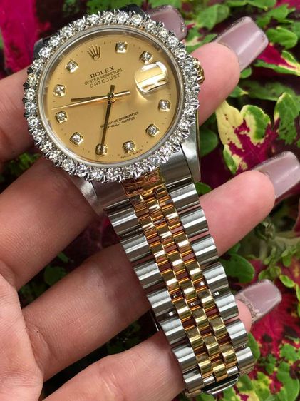 ROLEX OYSTER PERPETUAL DATEJUST Gold Dial (King)
 รูปที่ 9