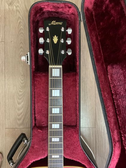 กีต้าร์​โปร่ง​ 🔥MORRIS​ WH -25 Made in Japan 🇯🇵ปี1980s🇯🇵อินเลย์สี่เหลี่ยม ⬜️ Gibson Hummingbird Style❌ไม่รวมเคส❌ รูปที่ 4