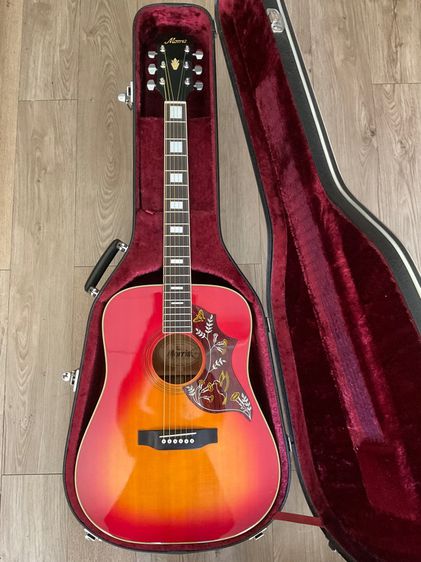 กีต้าร์​โปร่ง​ 🔥MORRIS​ WH -25 Made in Japan 🇯🇵ปี1980s🇯🇵อินเลย์สี่เหลี่ยม ⬜️ Gibson Hummingbird Style❌ไม่รวมเคส❌ รูปที่ 2