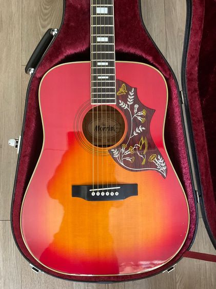 กีต้าร์​โปร่ง​ 🔥MORRIS​ WH -25 Made in Japan 🇯🇵ปี1980s🇯🇵อินเลย์สี่เหลี่ยม ⬜️ Gibson Hummingbird Style❌ไม่รวมเคส❌ รูปที่ 3