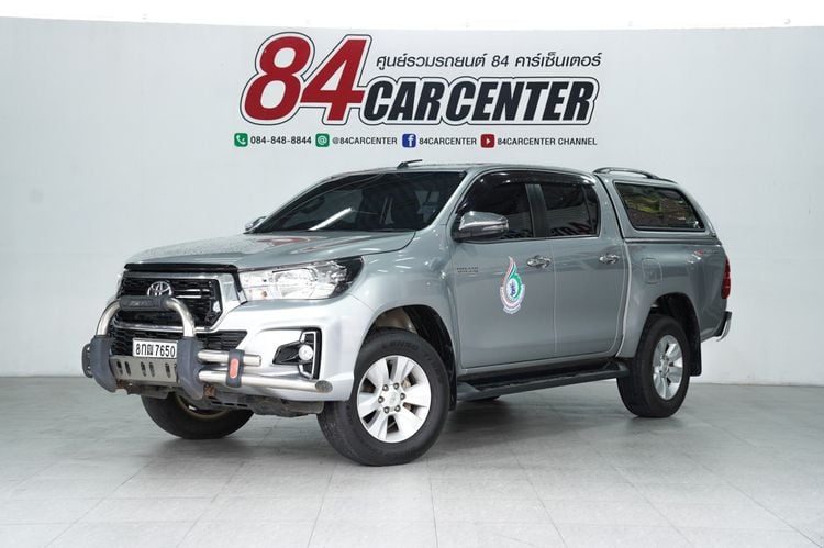 Toyota Hilux Revo 2019 2.4 Prerunner E Pickup ดีเซล ไม่ติดแก๊ส เกียร์ธรรมดา เทา
