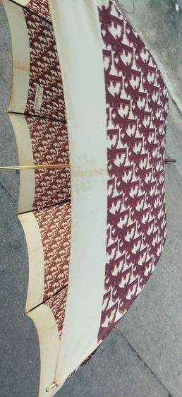 ขายร่มDior  Vintage Brown แอนด์ White Oblique Print Umbrella รูปที่ 2
