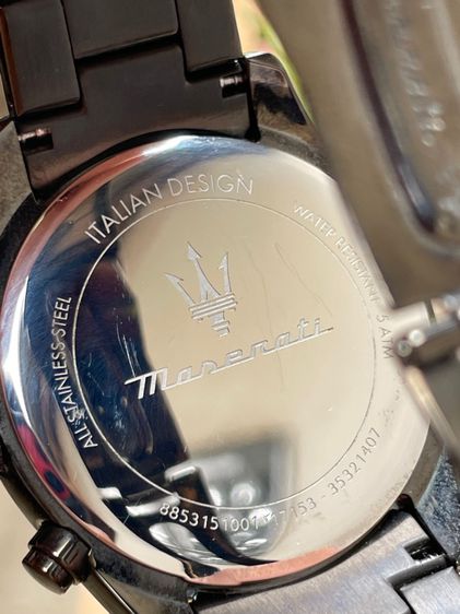 Maserati Attrazione Chronograph Black case Black Dial Quartz Ref.R8853151001 🔱 รูปที่ 3