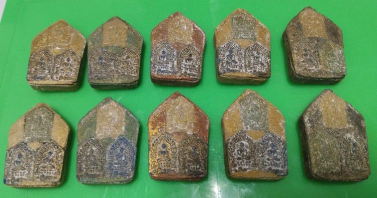 พระขุนแผนใหญ่ หลังฝังขุนแผนเล็ก ปู่ทิม ปี15 10องค์ รูปที่ 7