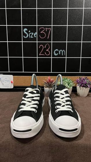 รองเท้า​ Converse Jack Purcell Canvas - 1ST IN CLASS - OX - Black White รุ่นฮิต รูปที่ 4