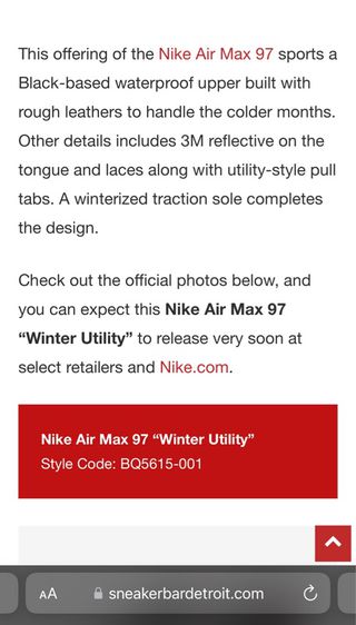 รองเท้า Nike Sz.12us46eu30cm รุ่นAir Max97 Winter Utility สีดำ แอร์ปกติ ไม่รั่วซึม สภาพสวยมาก ไม่ขาดซ่อม ใส่เที่ยวหล่อมาก รูปที่ 16