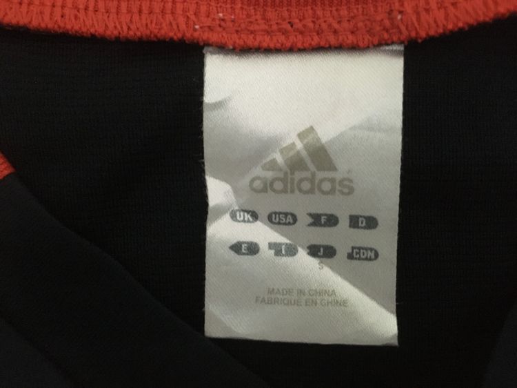 เสื้อกีฬา แขนสั้น CLIMACOOL แบรนด์ Adidas สีกรมแถบขาวแดง รูปที่ 8