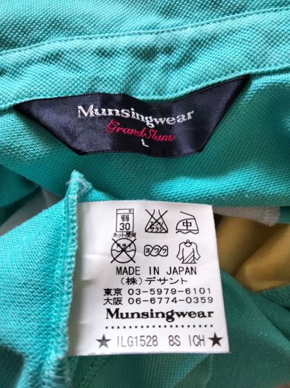 เสื้อกีฬาแบรนด์ Munsingwear,Grandslam(L)คอเจาะมีปก ติดกระดุม4เม็ด
เนื้อผ้า cotton ป้าย made in Japan รูปที่ 7