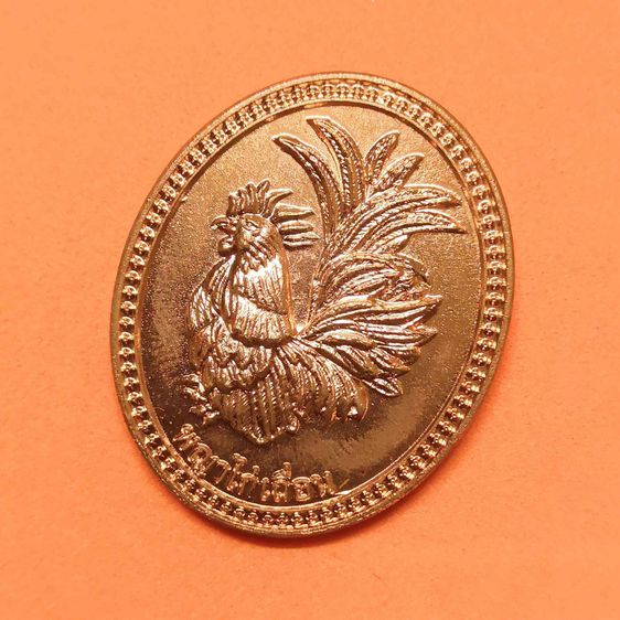 เหรียญ ไฉ่ซิงเอี้ย เทพเจ้าแห่งโชคลาภ หลัง พญาไก่เถื่อน ปี 2560 เนื้อทองแดง สูง 3.2 ซน พร้อมกล่องเดิม รูปที่ 4